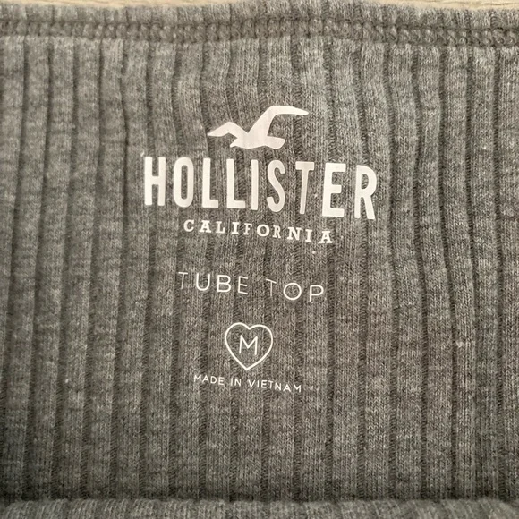❌SOLD Hollister Gray Ribbed Tube Top - Picture 5 of 5